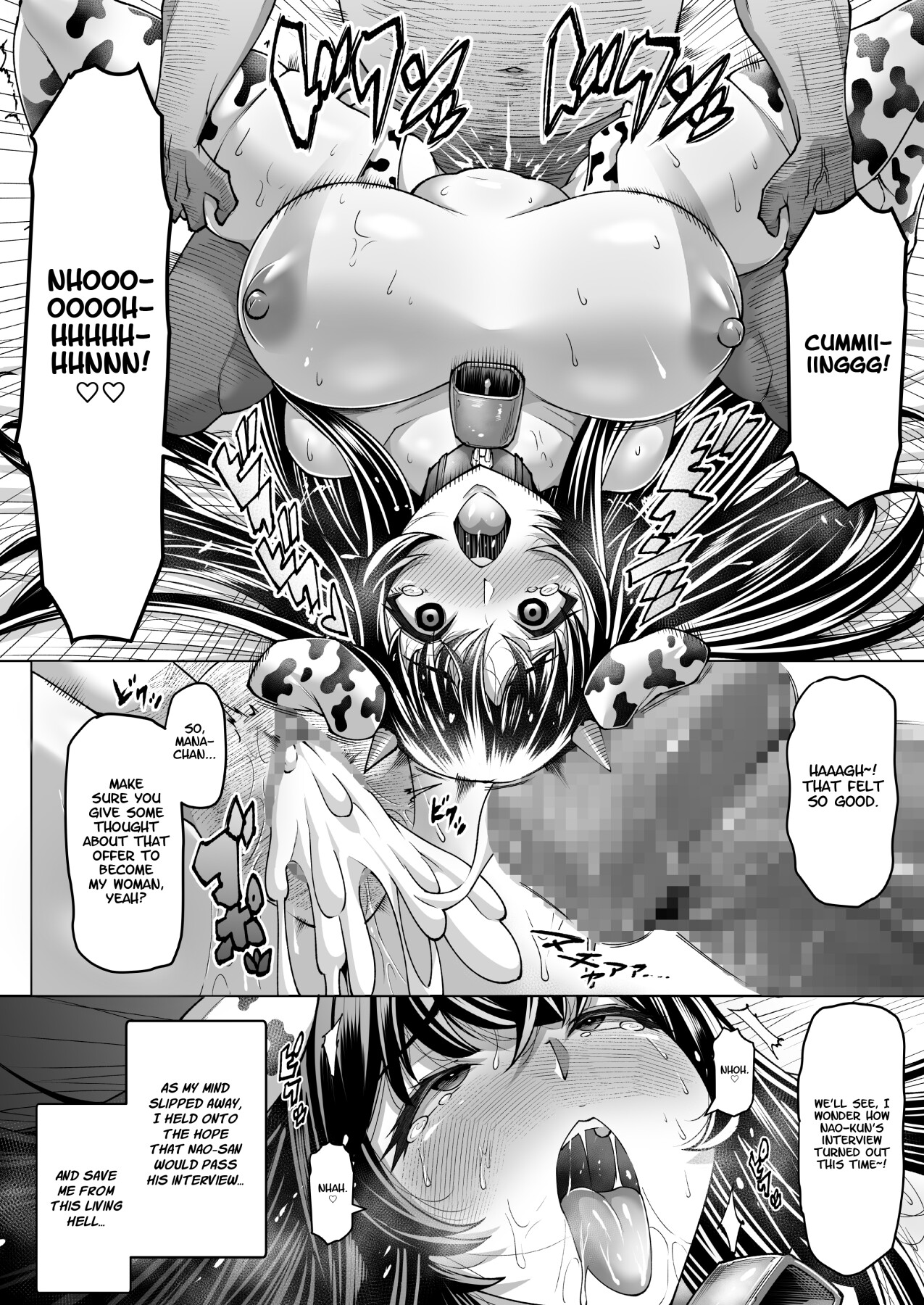 Hentai Manga Comic-Big breasted cow mom cuckold farm Mana Ushio 34 years old ~ Mother who was impregnated and kept as a livestock ~ 1-Read-46